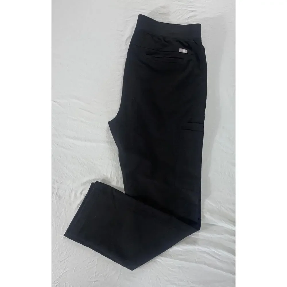 FIGs Technical Collection Men's T2001 Cargo Scrub Bottoms. Black, Men's XL. EUC!
